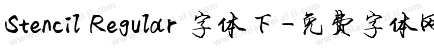 Stencil Regular 字体下字体转换